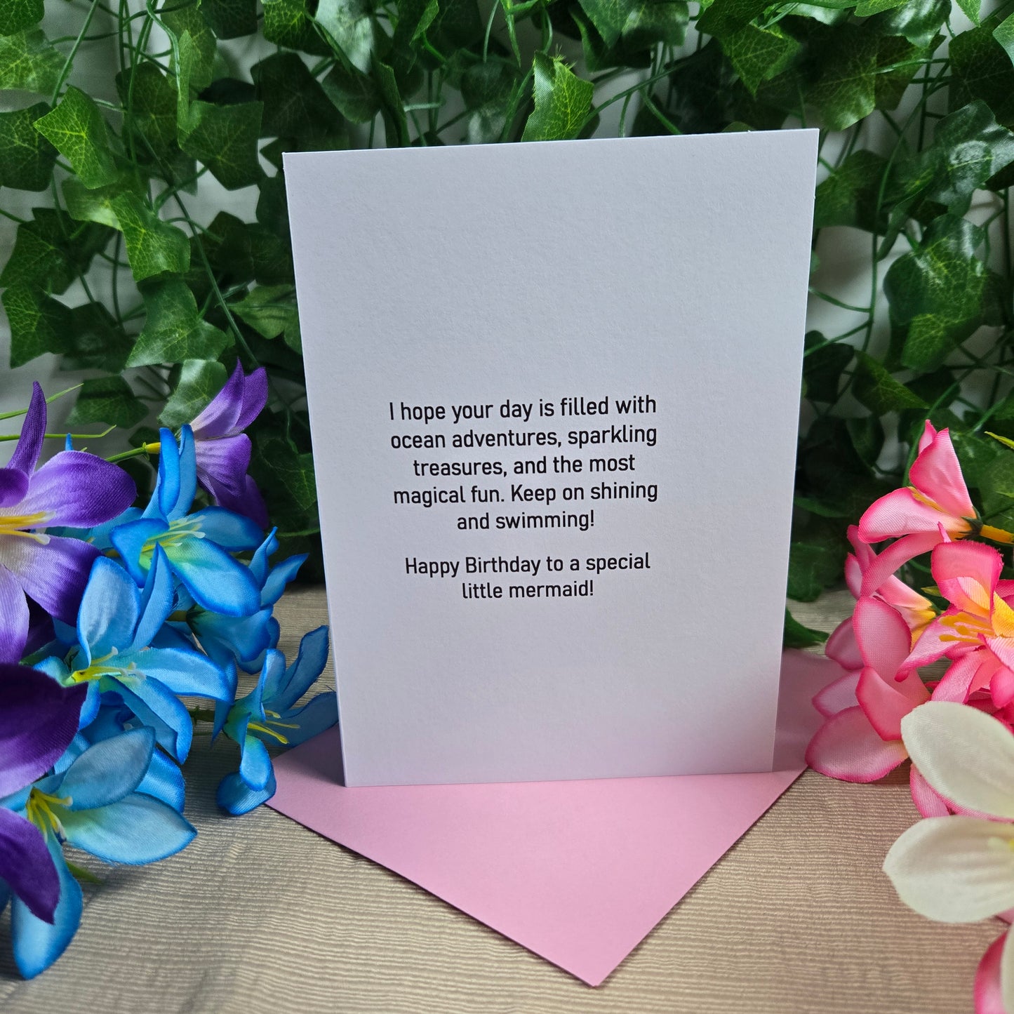 Mermaid Birthday Girl Card