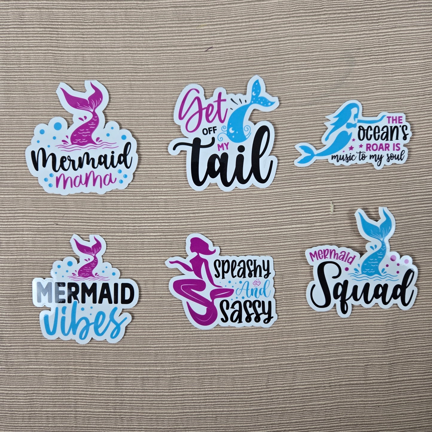 Mermaid with Quote Stickers