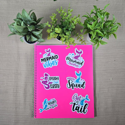 Mermaid with Quote Stickers