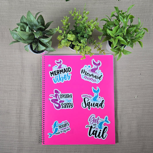 Mermaid with Quote Stickers