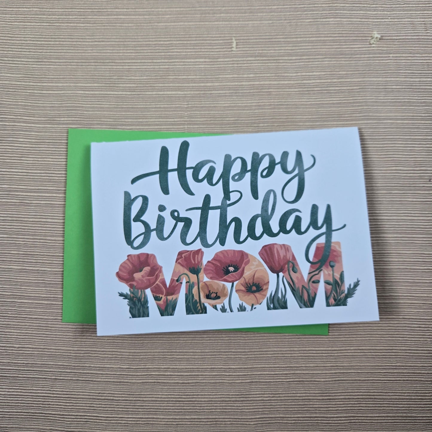 Floral Happy Birthday Mom Card
