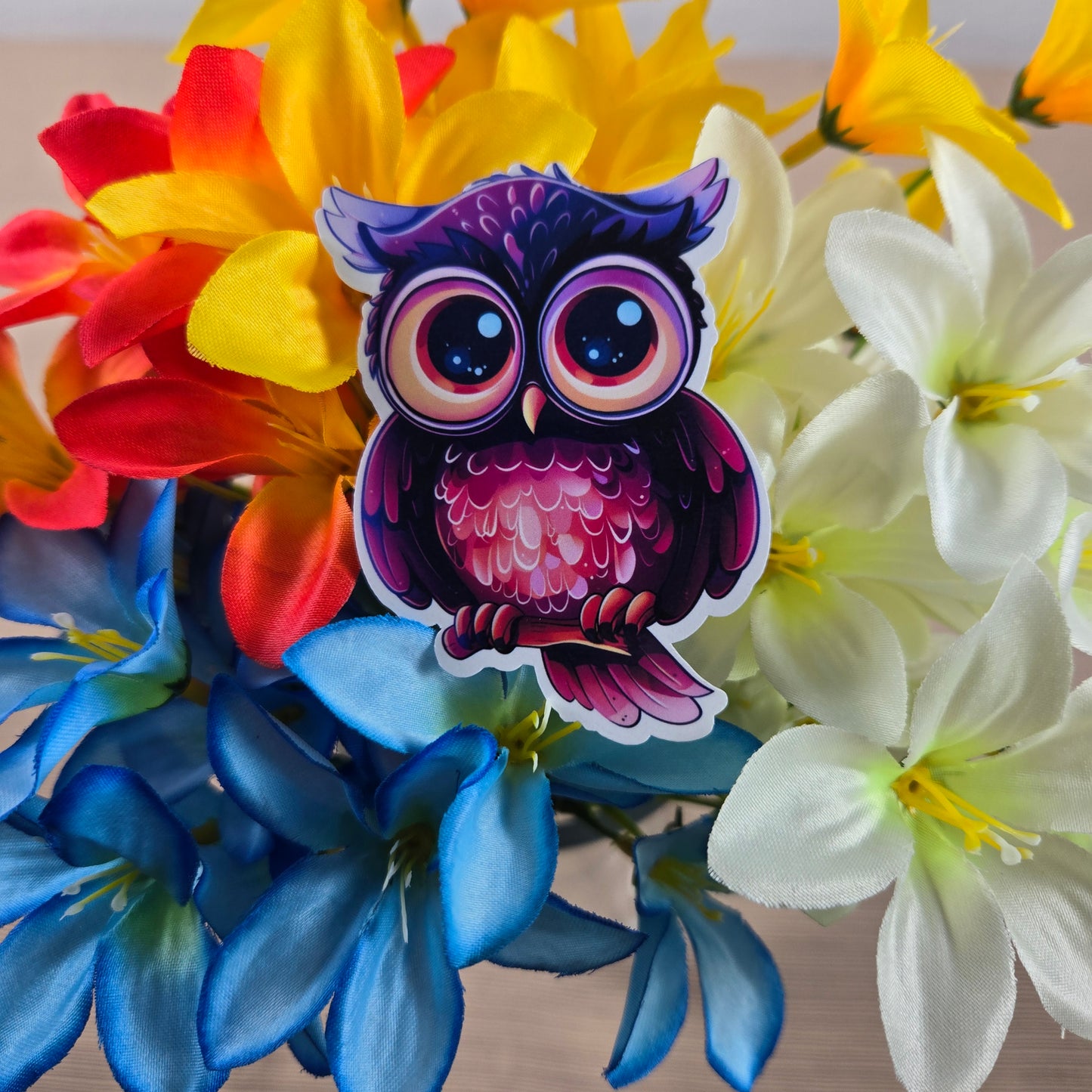 Colorful Owl Stickers