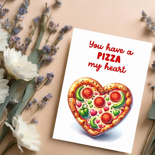 Pizza Love Card