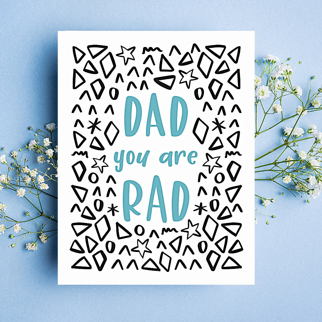 Rad Dad Birthday Card
