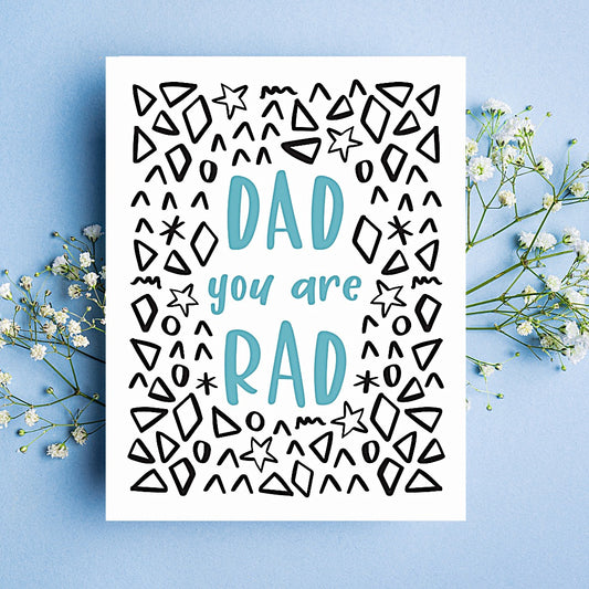 Rad Dad Birthday Card