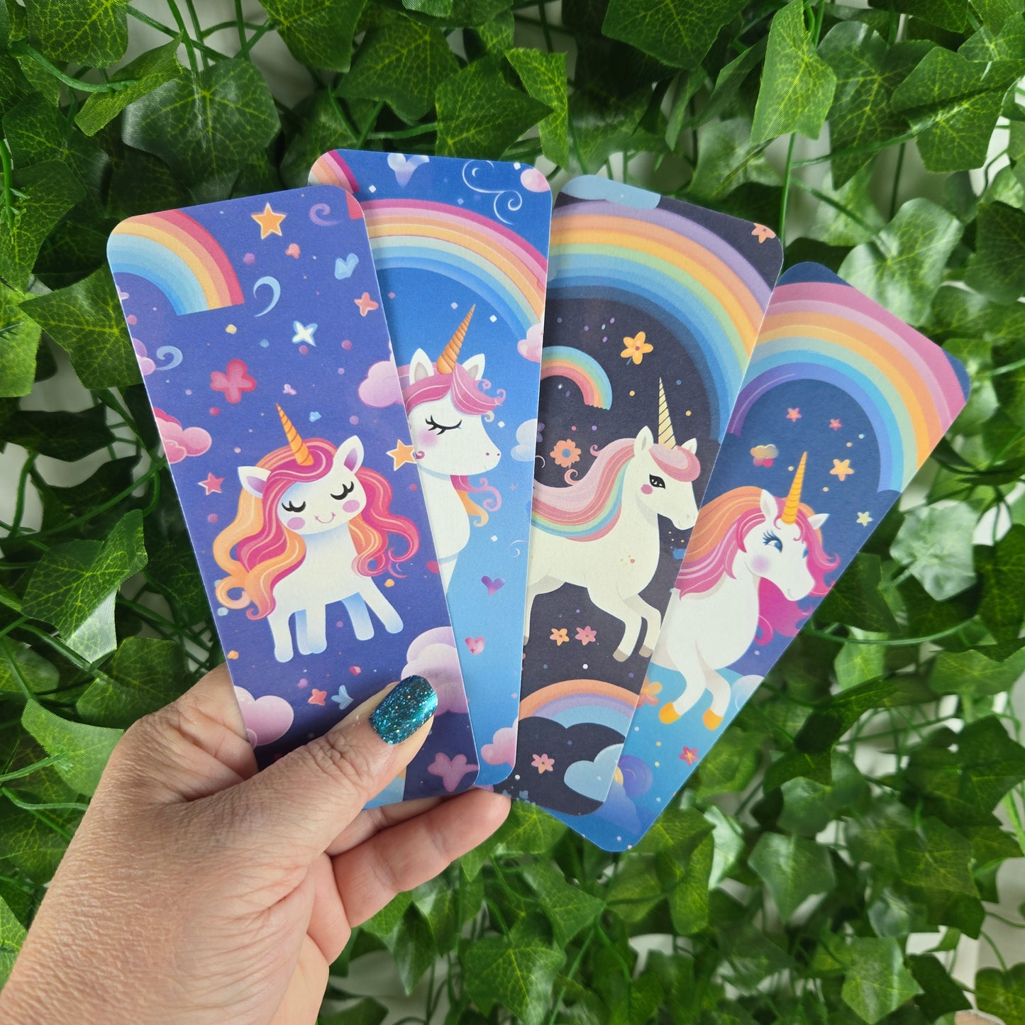 Rainbow and Unicorn Bookmark