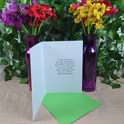 Congratulations on Retirement for Man Card