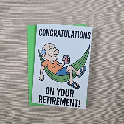 Congratulations on Retirement for Man Card