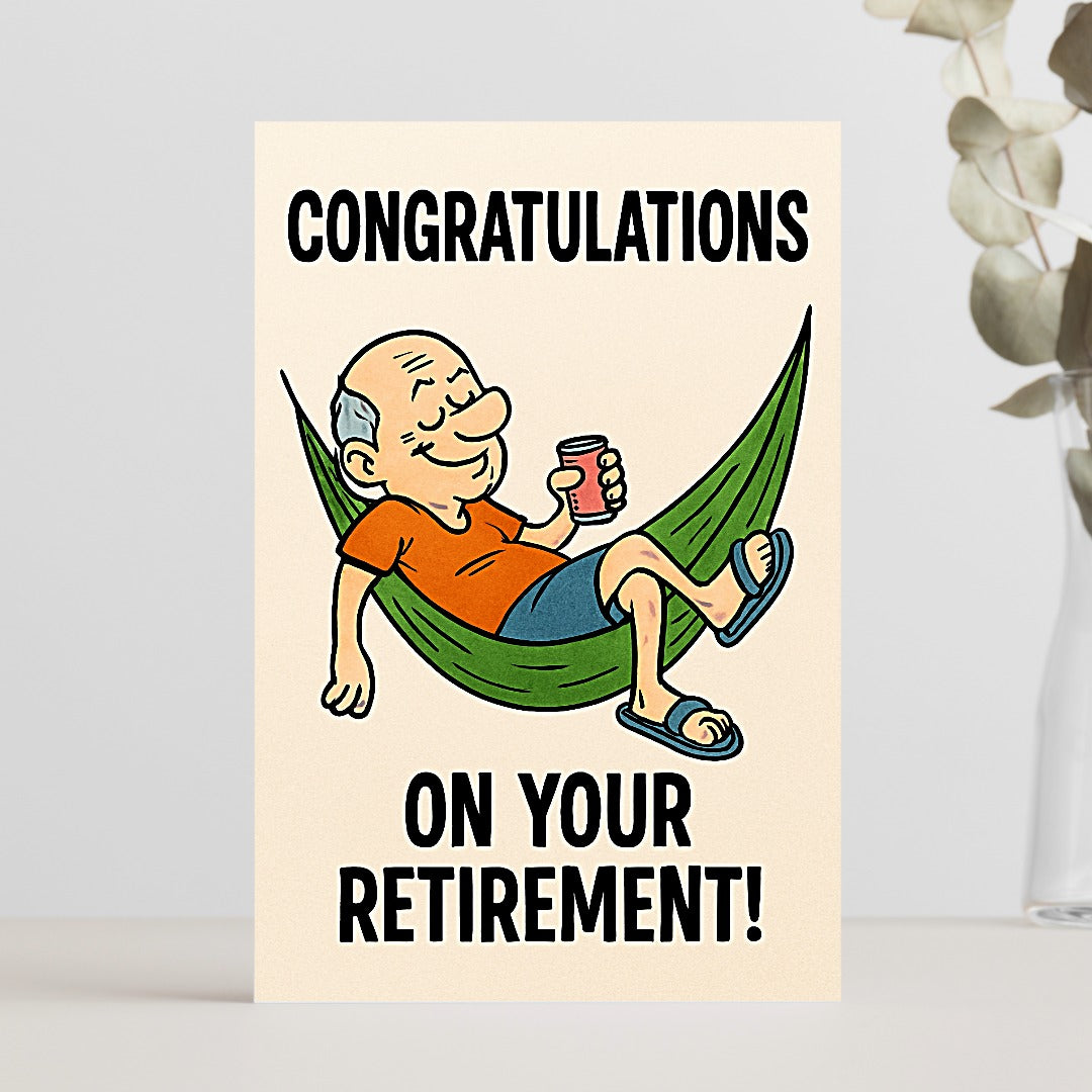 Congratulations on Retirement for Man Card