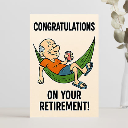 Congratulations on Retirement for Man Card