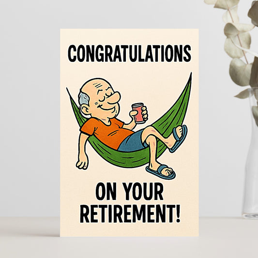 Congratulations on Retirement for Man Card
