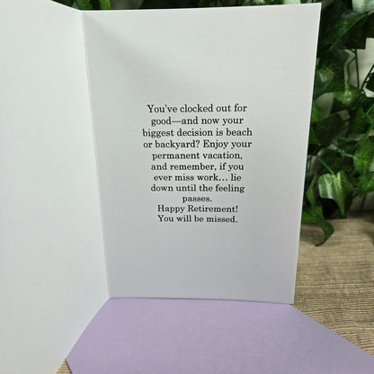 Congratulations on Retirement for Woman Card