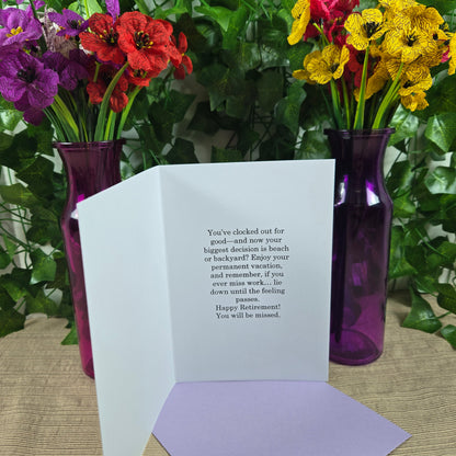 Congratulations on Retirement for Woman Card
