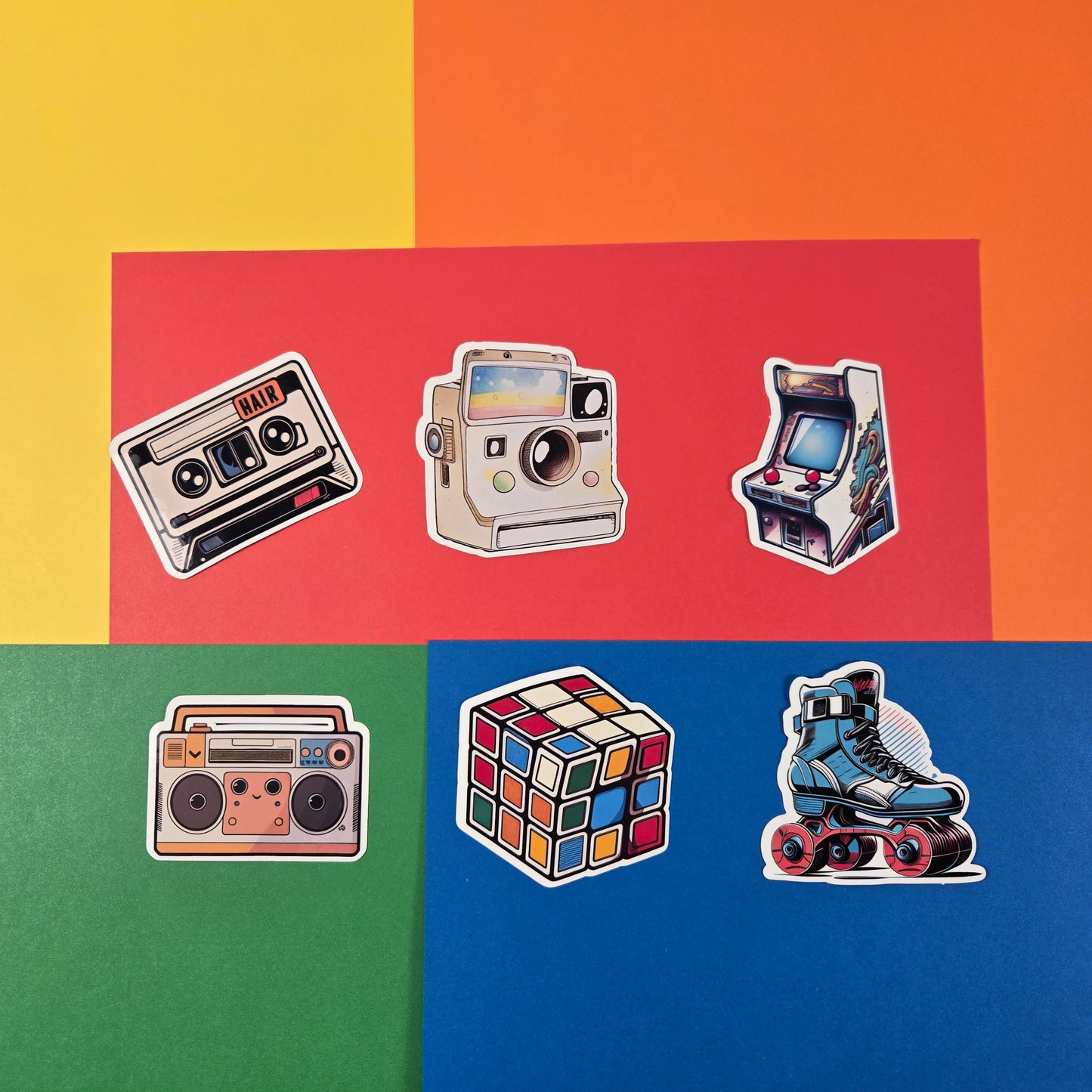 Retro 80's Stickers