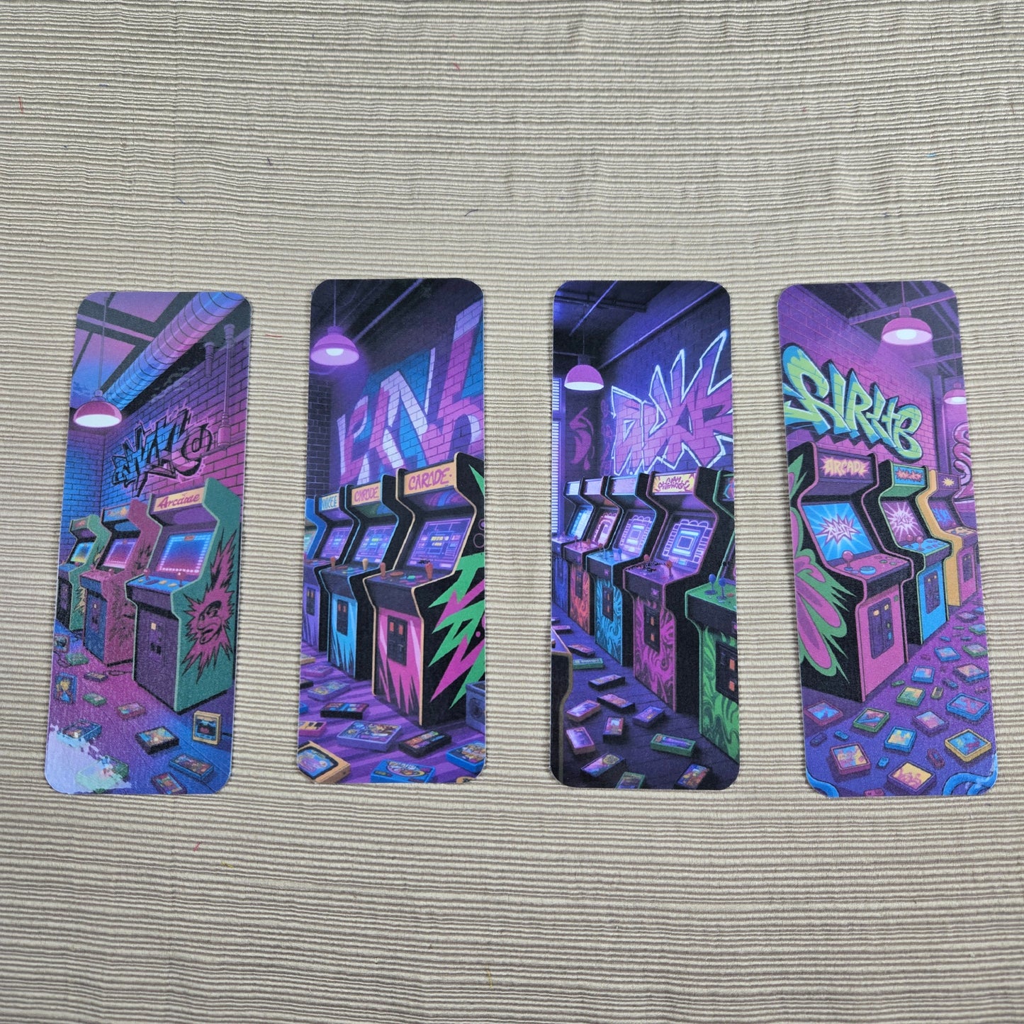 Retro Graffiti Arcade Bookmark