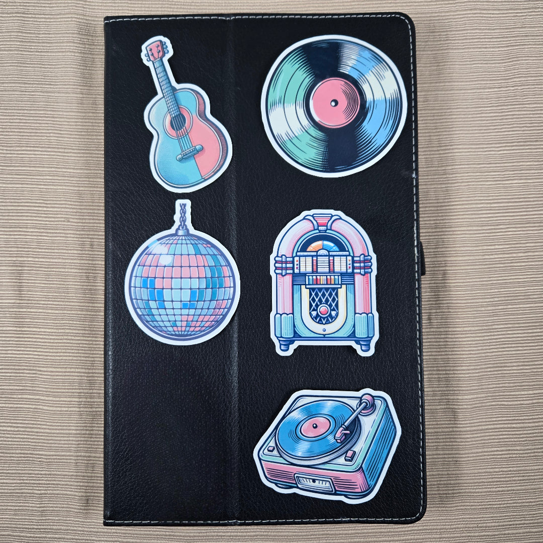 Retro Music Stickers