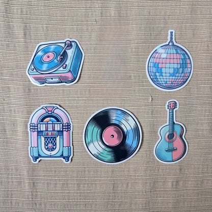 Retro Music Stickers