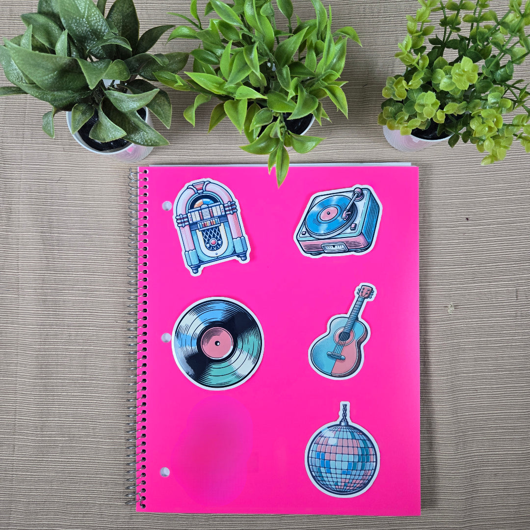 Retro Music Stickers