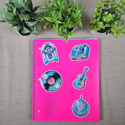 Retro Music Stickers