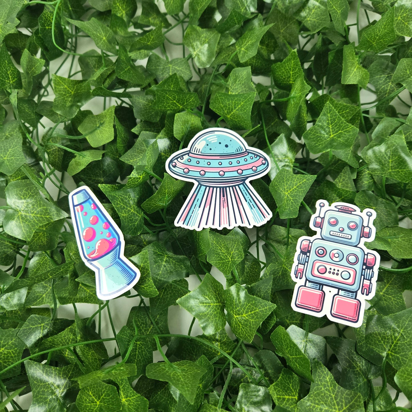Retro Space Stickers