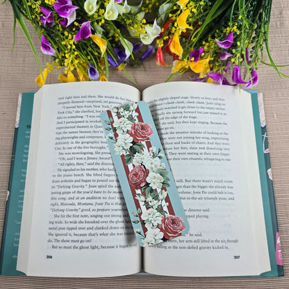 Roses and Stripes Bookmark