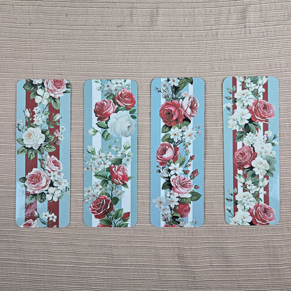 Roses and Stripes Bookmark