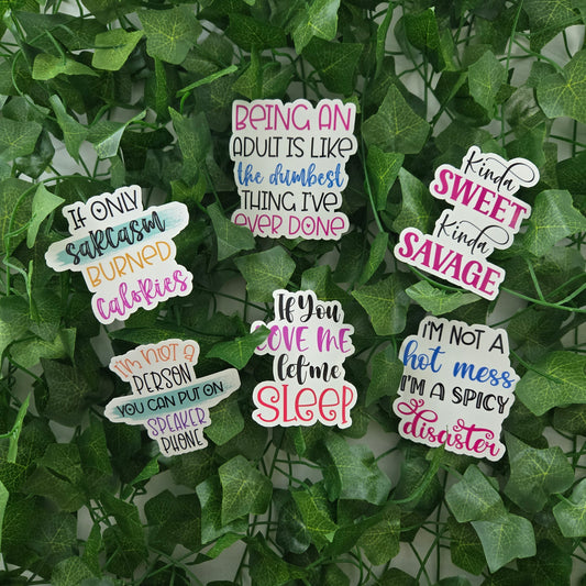Sarcastic Funny Quote Stickers