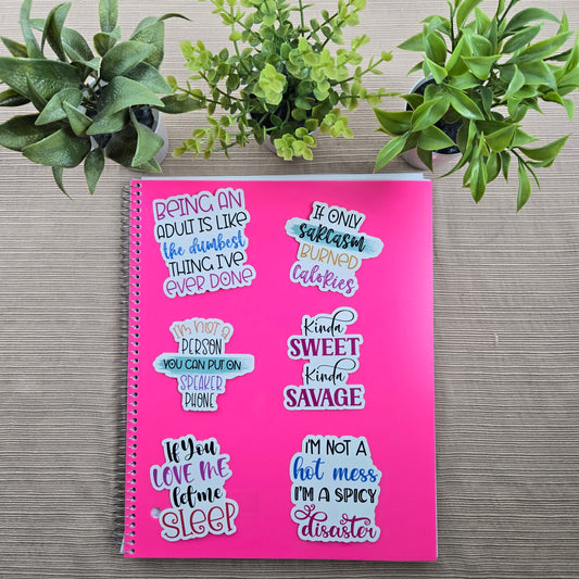 Sarcastic Funny Quote Stickers