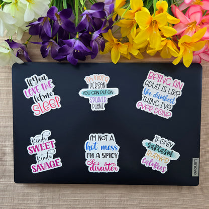 Sarcastic Funny Quote Stickers