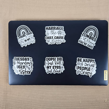 Funny Sarcastic Collection 1 Stickers