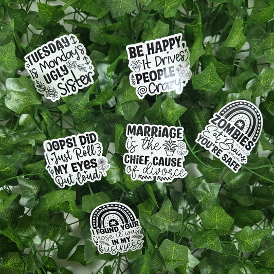 Funny Sarcastic Collection 1 Stickers