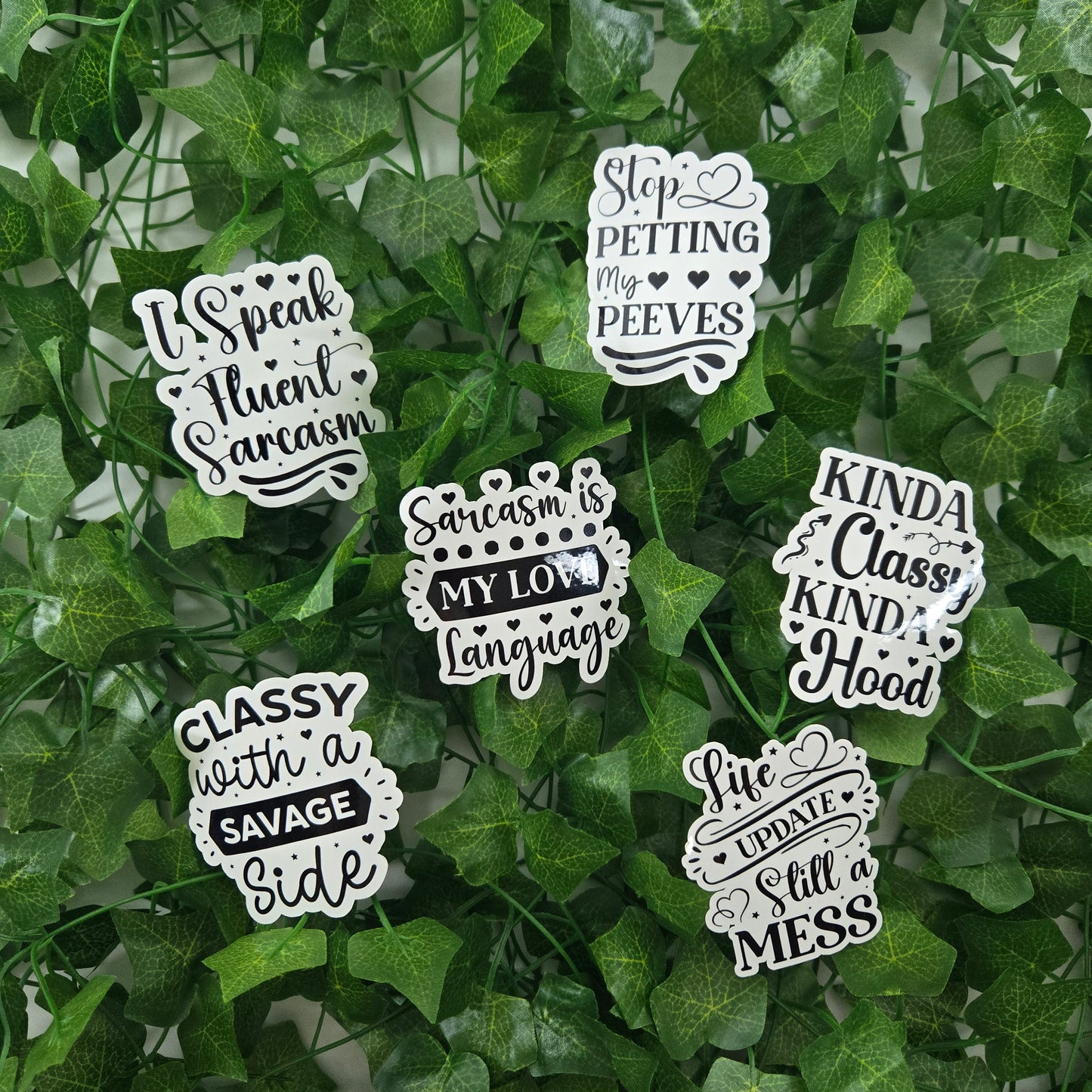 Funny Sarcastic Collection 3 Stickers