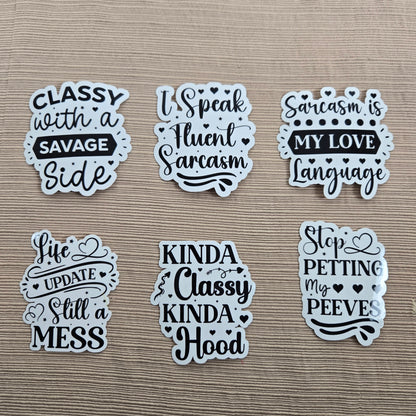 Funny Sarcastic Collection 3 Stickers