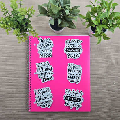 Funny Sarcastic Collection 3 Stickers