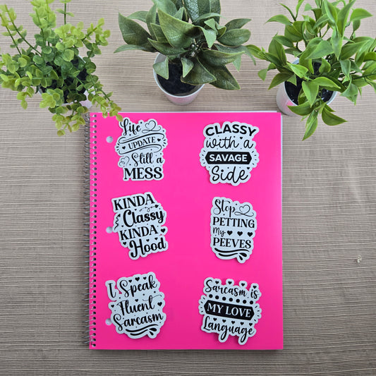 Funny Sarcastic Collection 3 Stickers