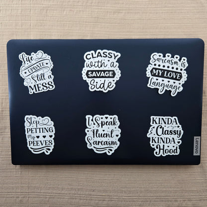 Funny Sarcastic Collection 3 Stickers