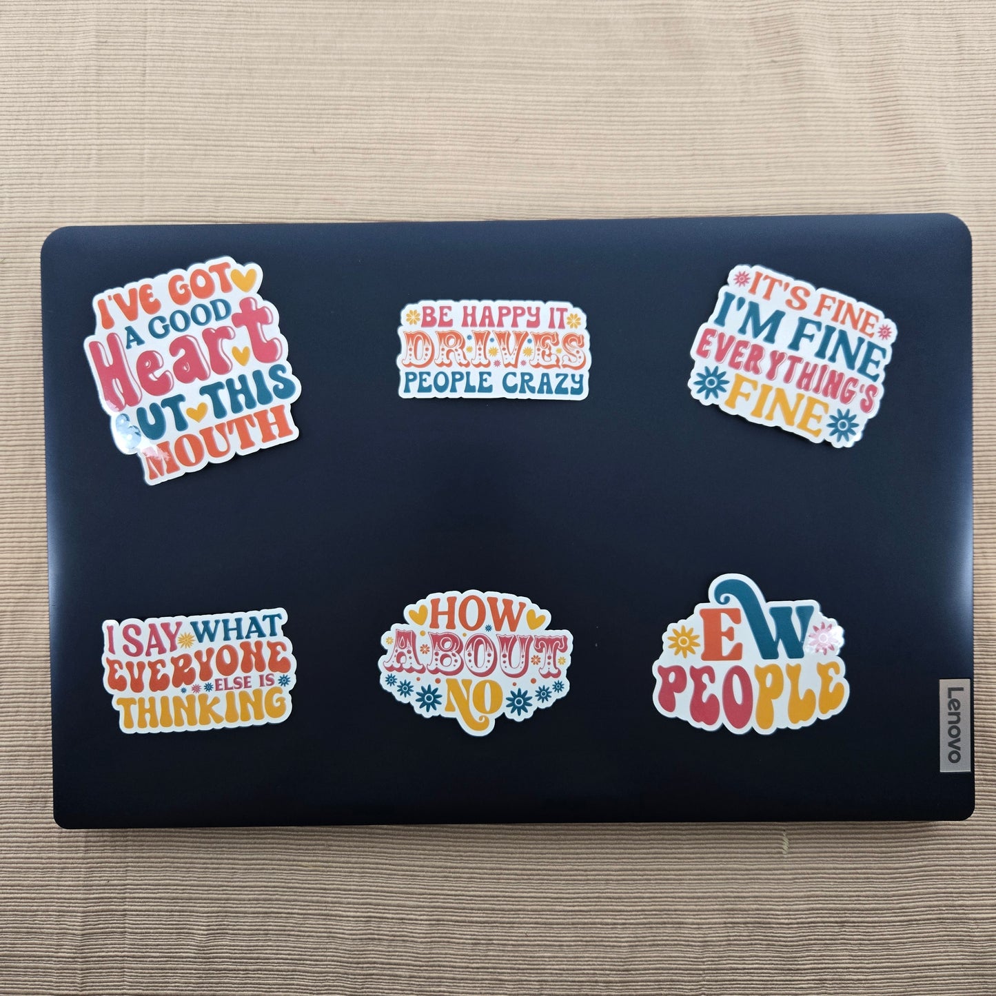 Funny Sarcastic Collection 4 Stickers