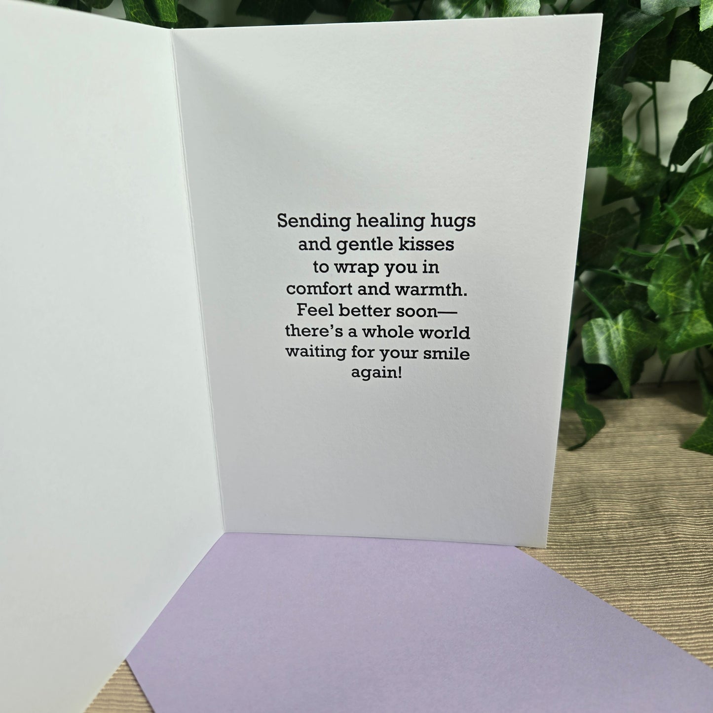 Sending Hugs and Kisses Get Well Soon Card