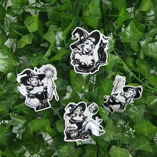 Sassy Witch Halloween Stickers