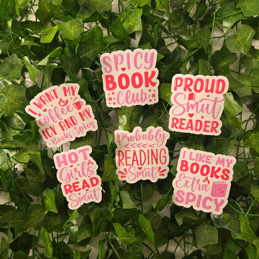 Spicy Reading Quotes Sticker