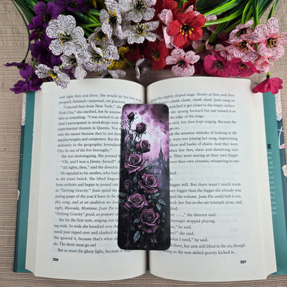 Roses with Spider Bookmark