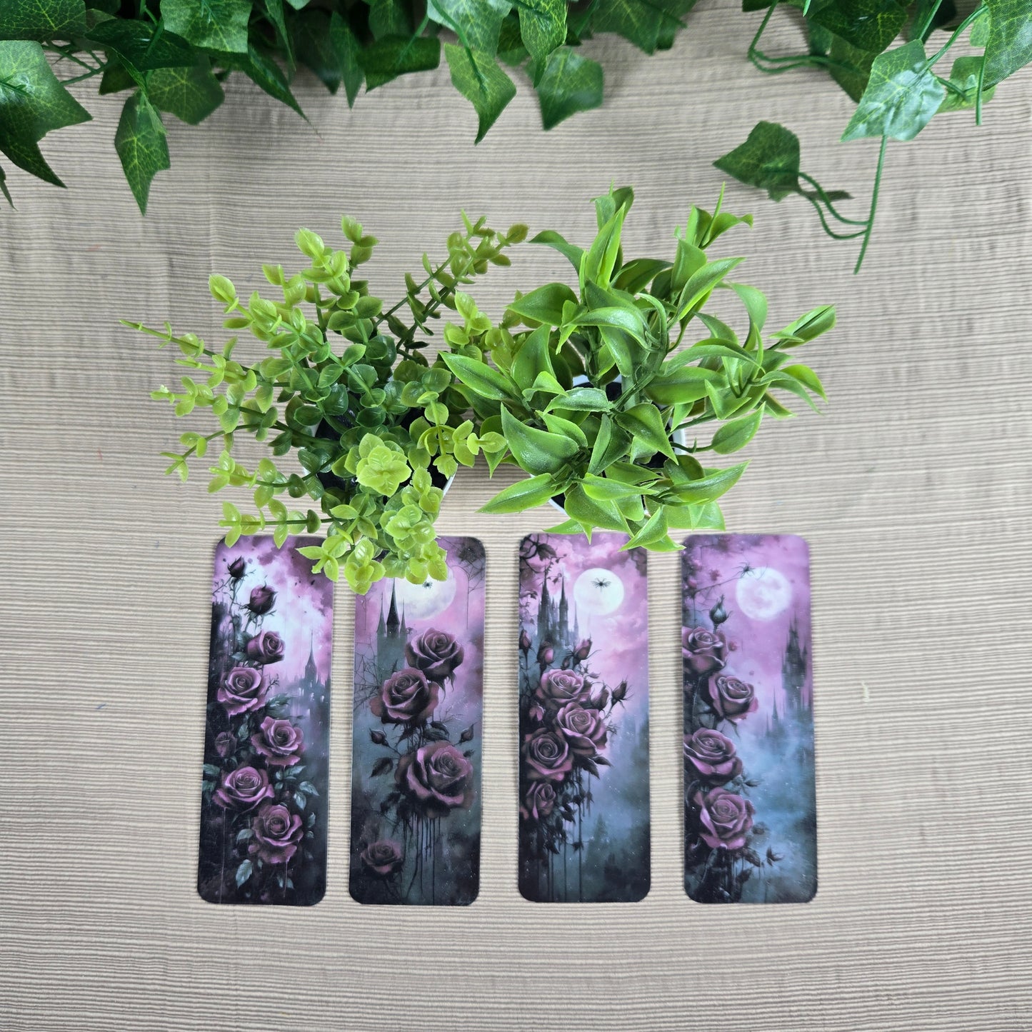 Roses with Spider Bookmark