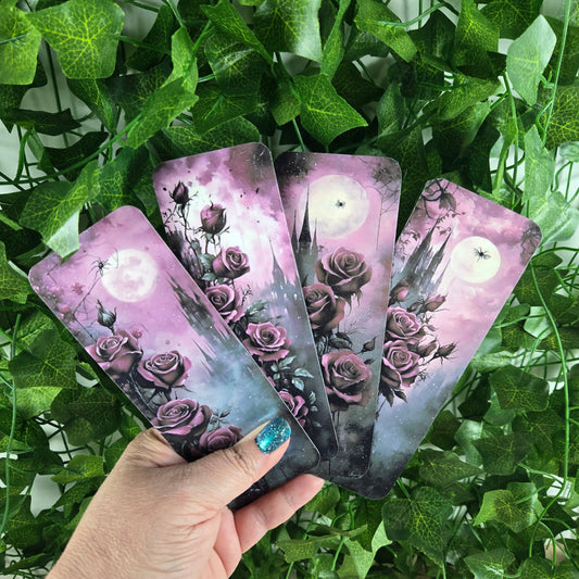 Roses with Spider Bookmark