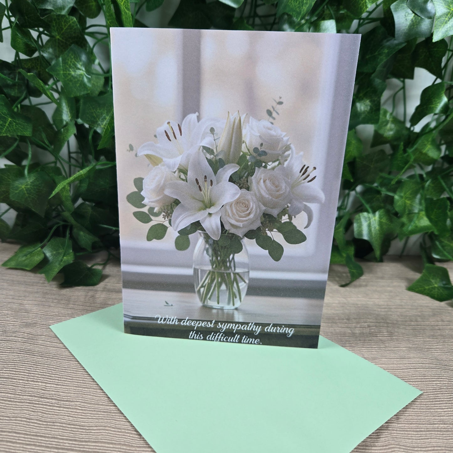 Sympathy with Flowers Card