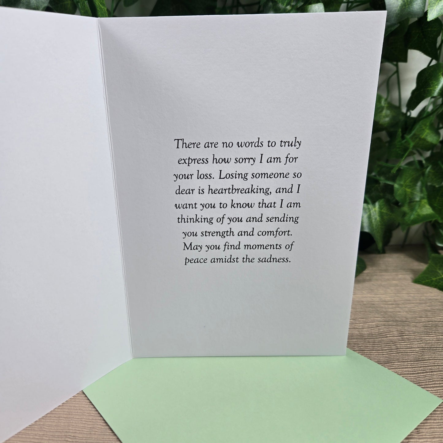 Sympathy with Flowers Card
