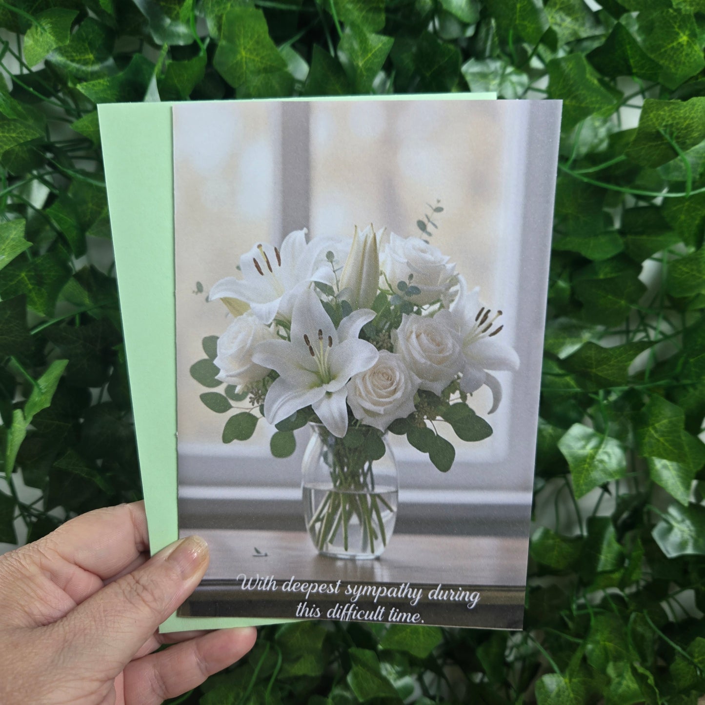 Sympathy with Flowers Card