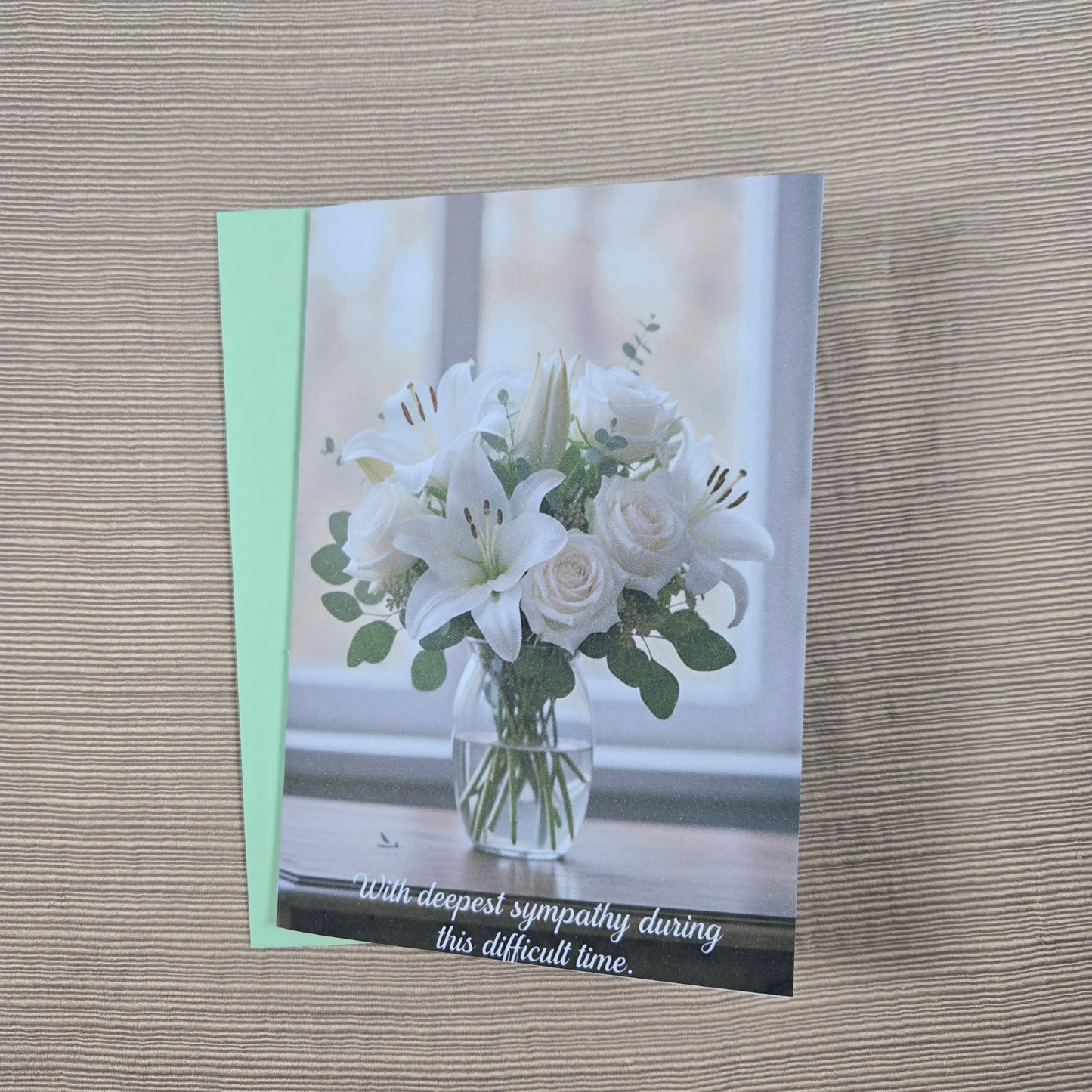 Sympathy with Flowers Card