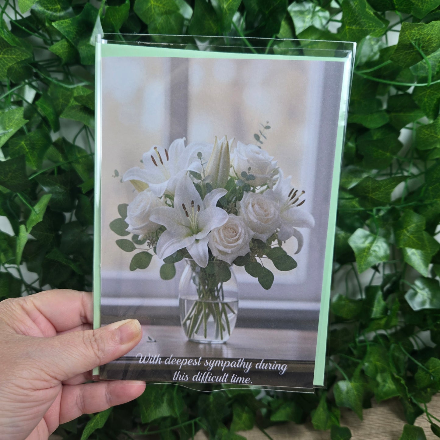 Sympathy with Flowers Card