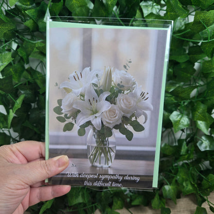 Sympathy with Flowers Card