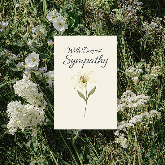Flower Sympathy Card